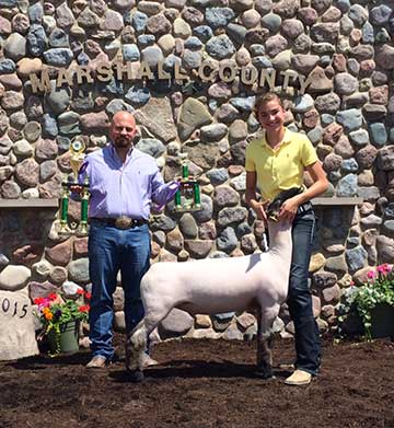 2015 Indiana State Fair 1st Place Flock & Premier Exhibitor shown by Roger Suffolks.